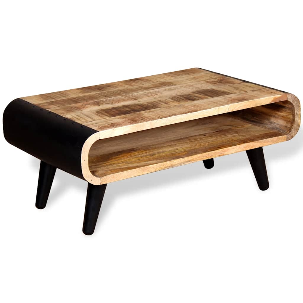 Table basse Bois de manguier brut 90x55x39 cm - XIOS