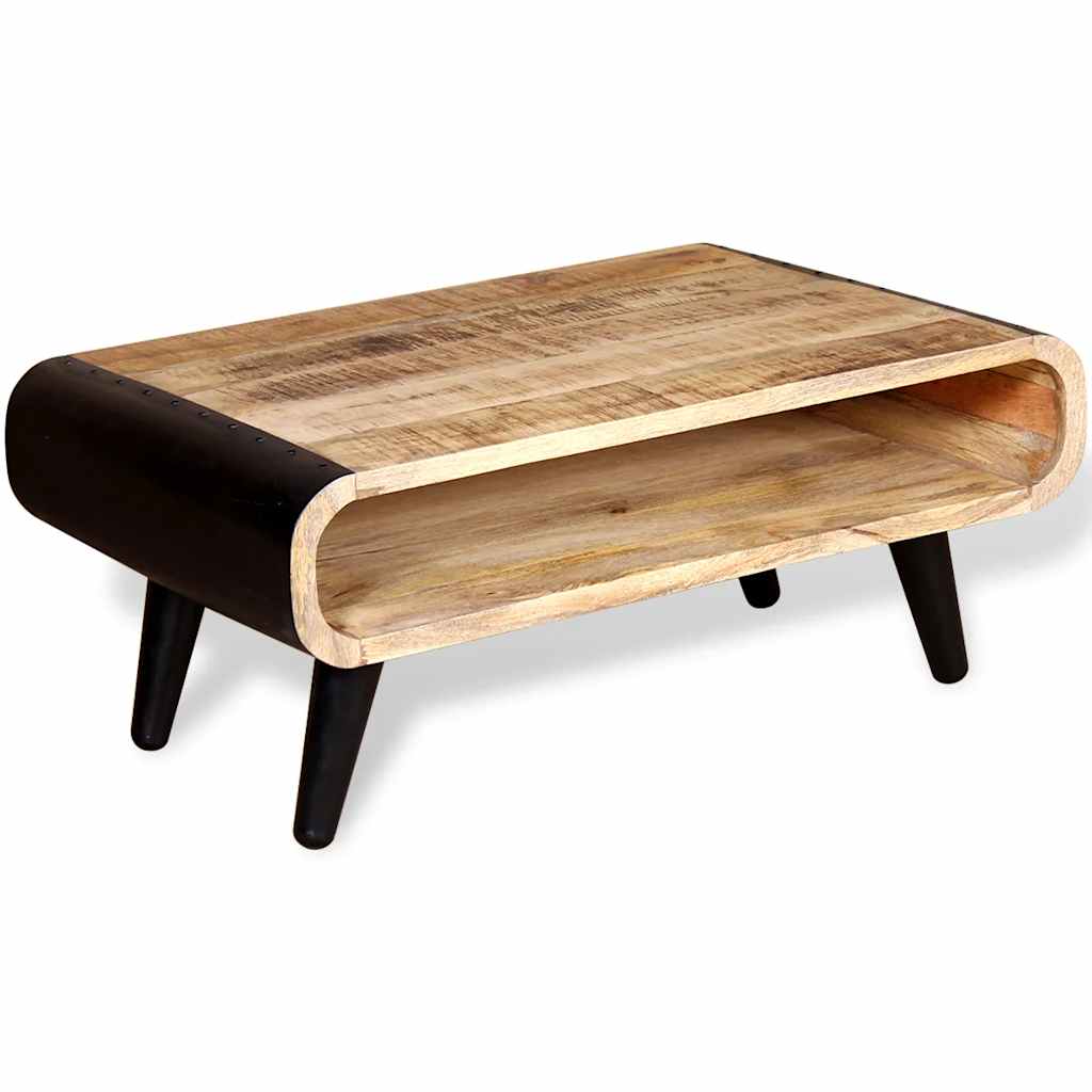 Table basse Bois de manguier brut 90x55x39 cm - XIOS