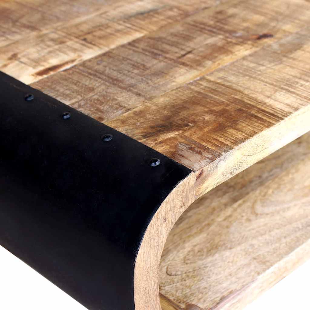 Table basse Bois de manguier brut 90x55x39 cm - XIOS