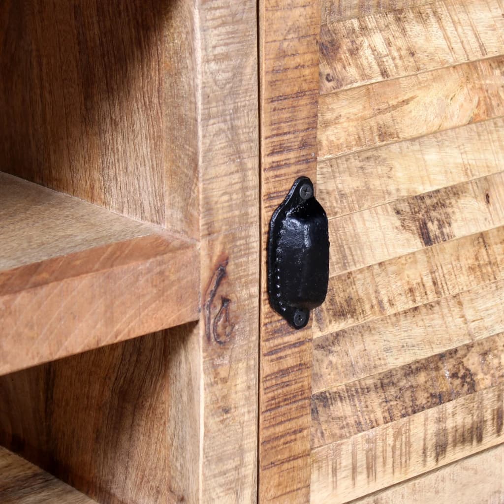 Meuble TV Bois de manguier massif 120x30x50 cm - XIOS