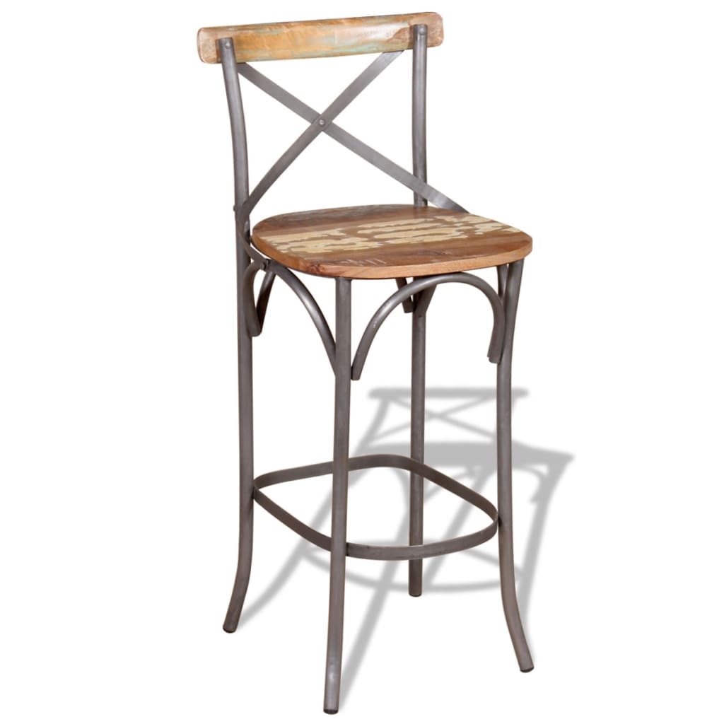 Tabouret de bar Bois de récupération massif - XIOS