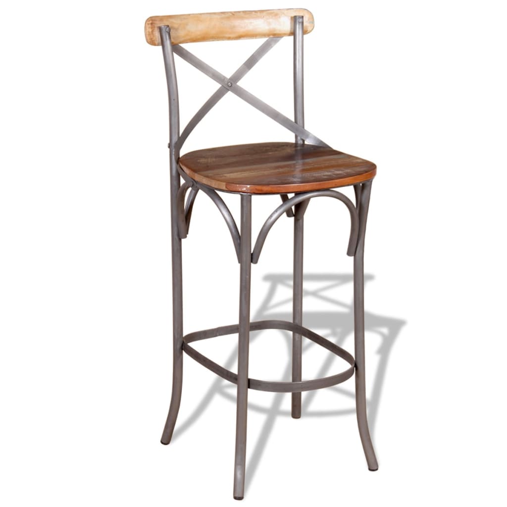 Tabouret de bar Bois de récupération massif - XIOS