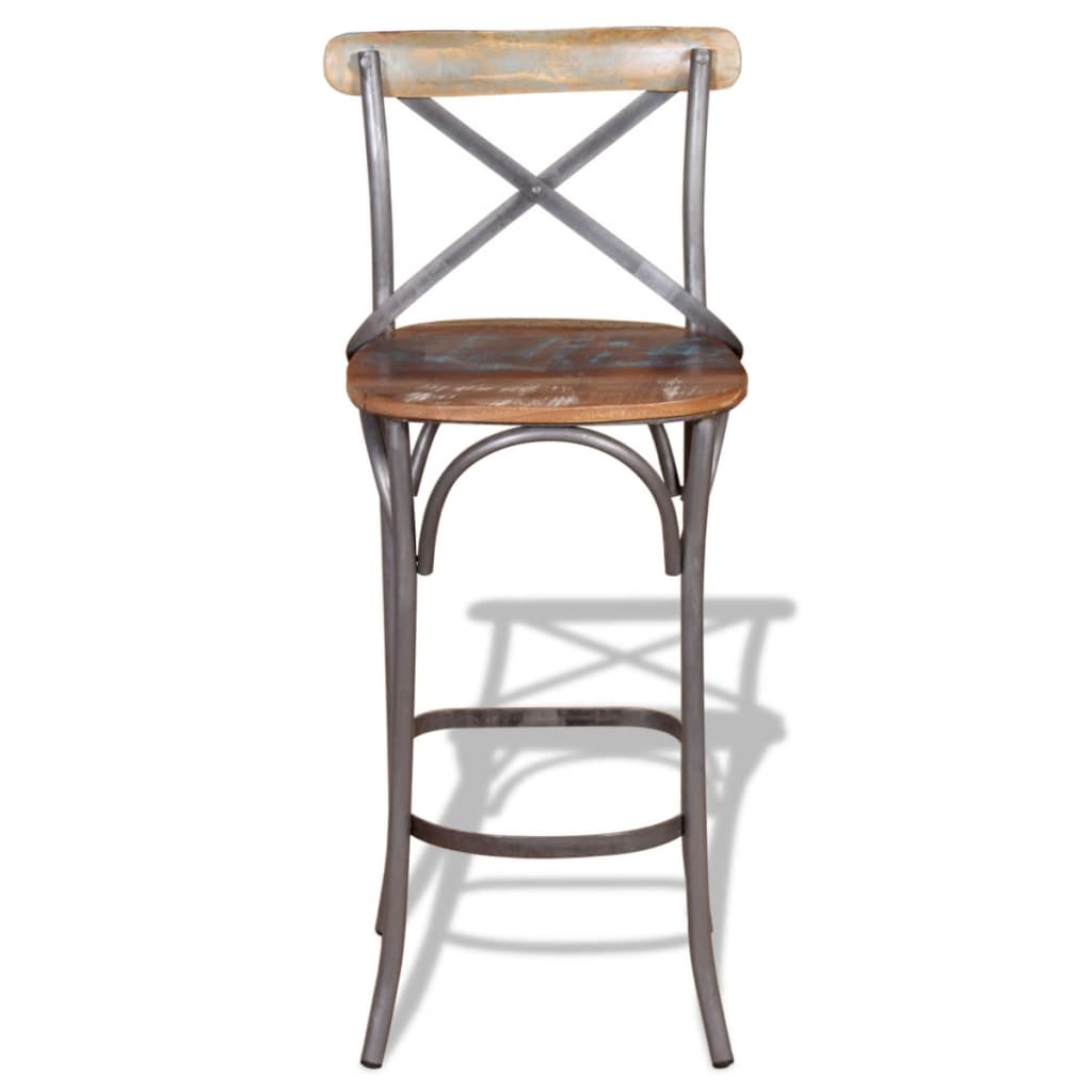 Tabouret de bar Bois de récupération massif - XIOS