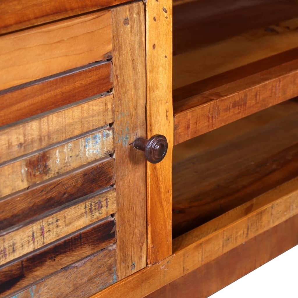 Meuble TV Bois de récupération massif 120x30x40 cm - XIOS