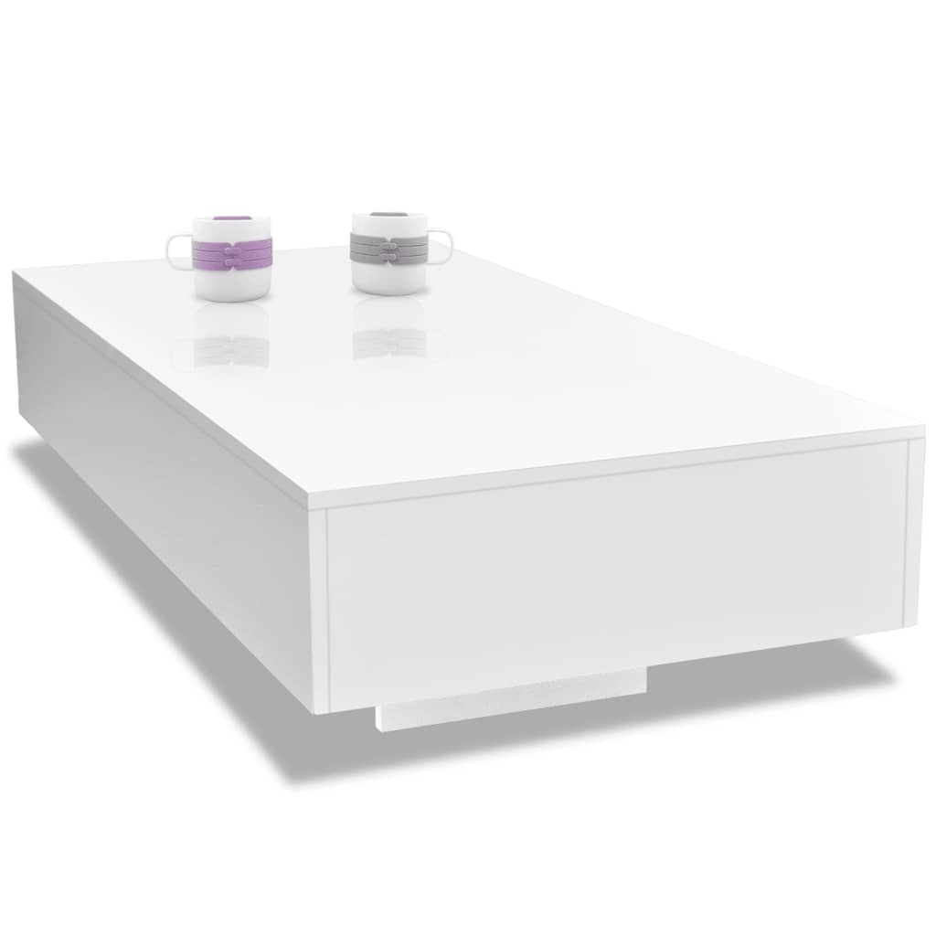 Table basse blanc brillant - XIOS