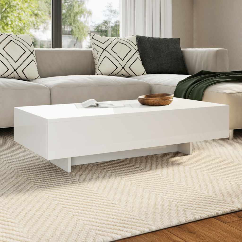 Table basse blanc brillant - XIOS