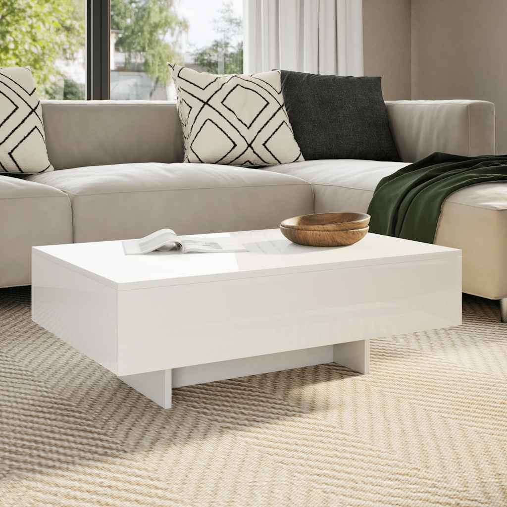 Table basse blanc brillant - XIOS