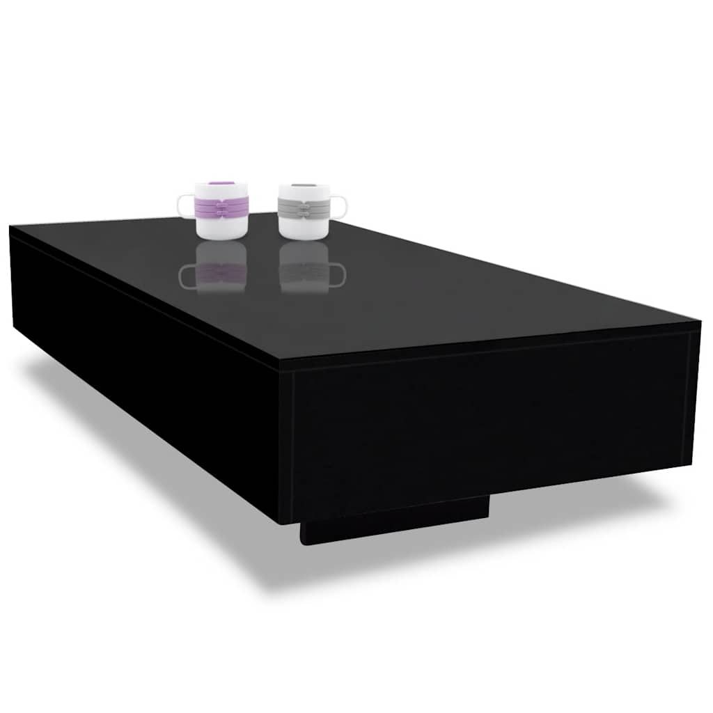 Table basse noir brillant - XIOS