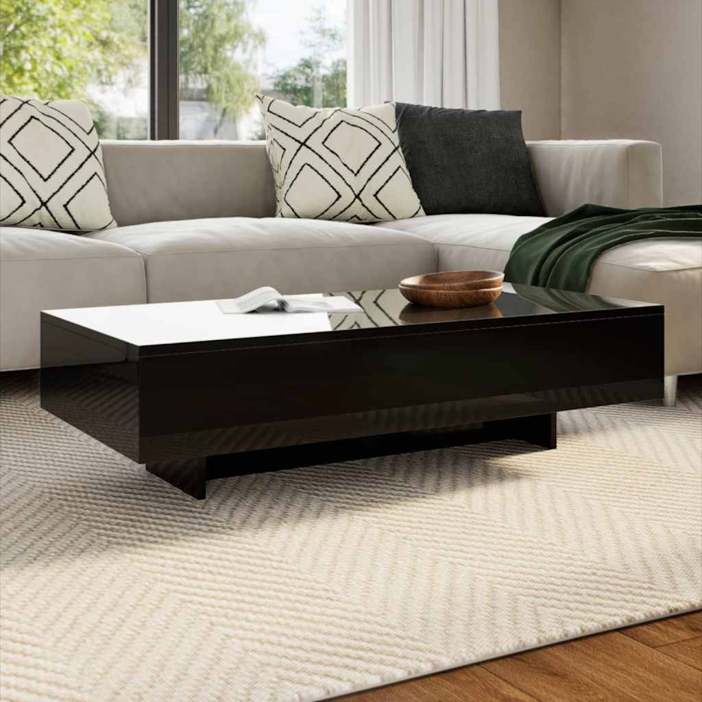 Table basse noir brillant - XIOS