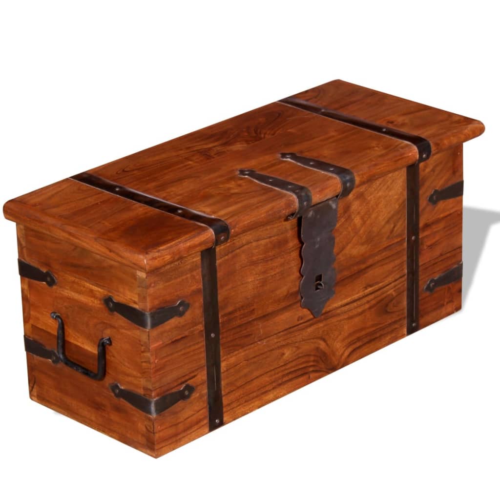 Ensemble de deux coffres de rangement Bois massif - XIOS
