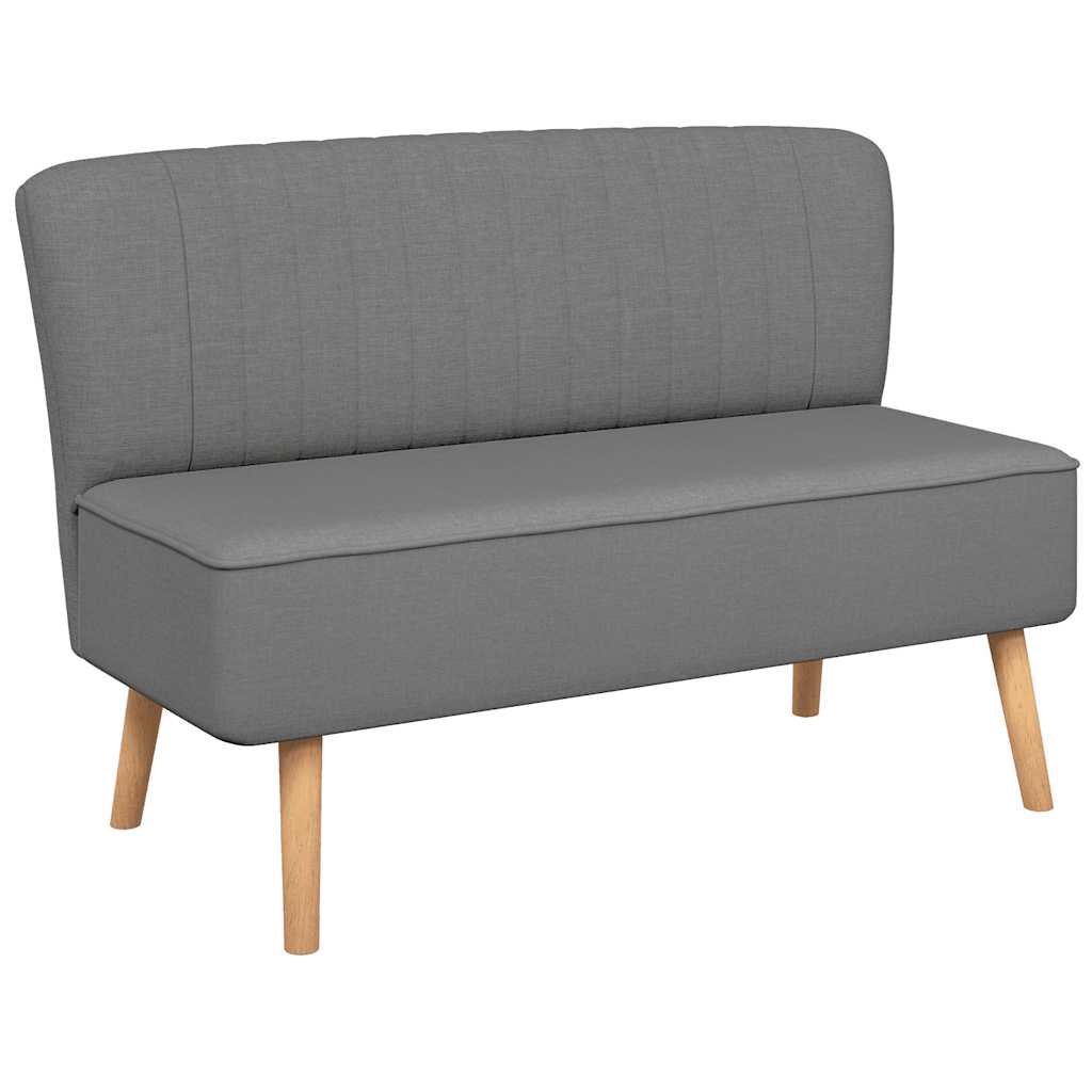 Canapé 117 x 55,5 x 77 cm Tissu Gris clair - XIOS