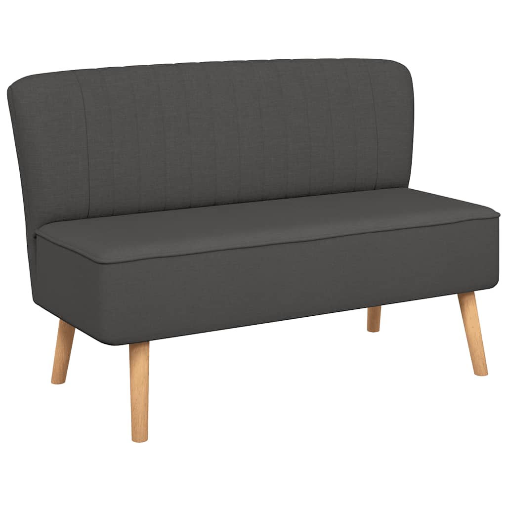 Canapé 117x55,5x77 cm Tissu Gris foncé - XIOS