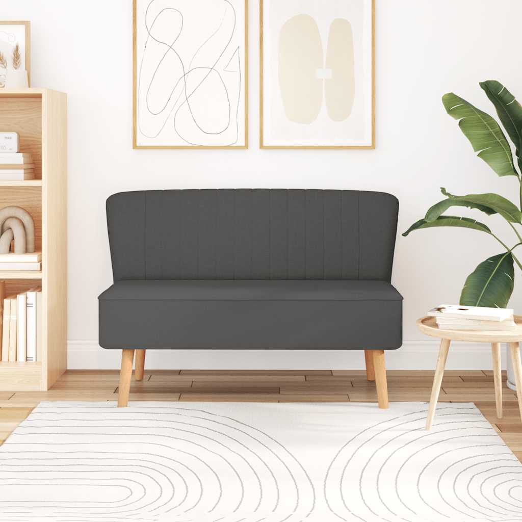 Canapé 117x55,5x77 cm Tissu Gris foncé - XIOS