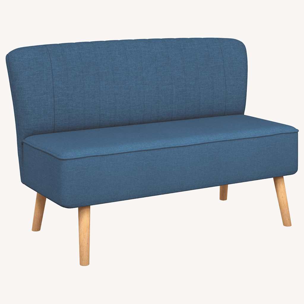 Canapé 117x55,5x77 cm Tissu Bleu