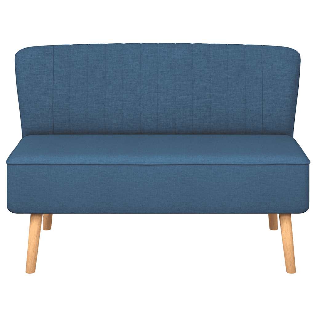 Canapé 117x55,5x77 cm Tissu Bleu