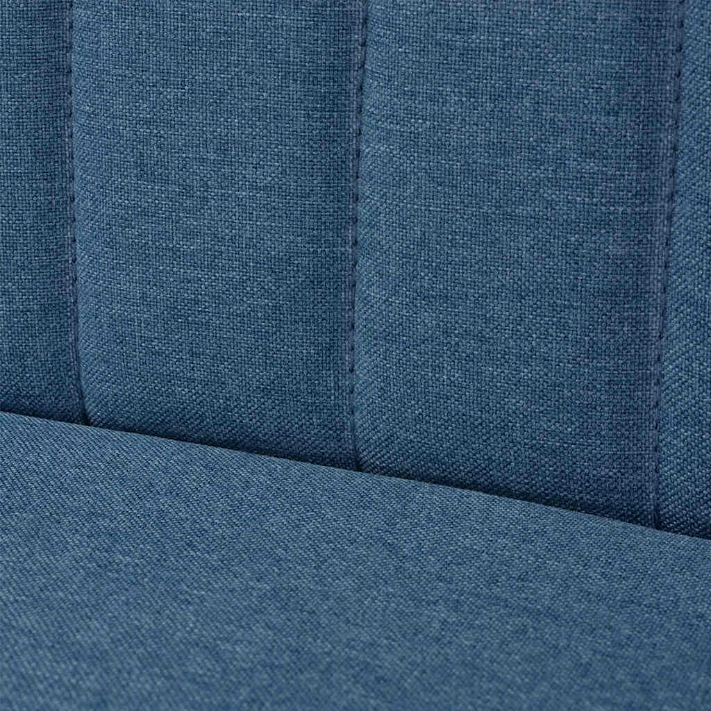 Canapé 117x55,5x77 cm Tissu Bleu - XIOS