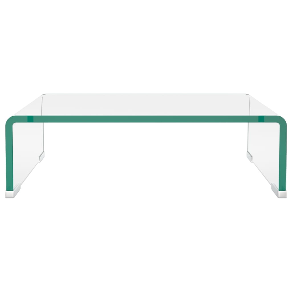 Meuble TV/pour moniteur 40x25x11 cm verre transparent - XIOS