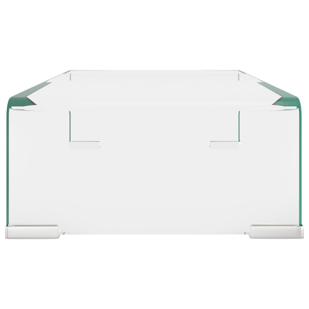 Meuble TV/pour moniteur 40x25x11 cm verre transparent - XIOS