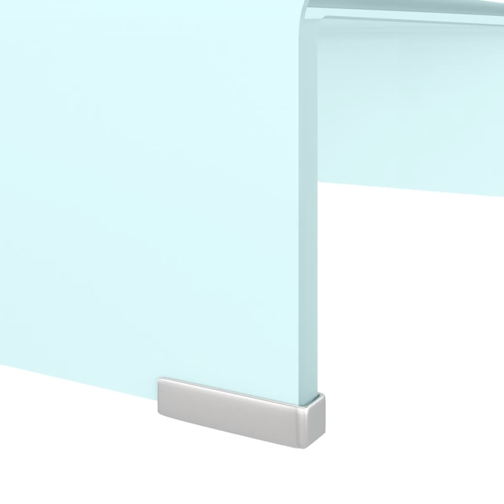 Meuble TV/Support pour moniteur 40x25x11 cm verre vert - XIOS