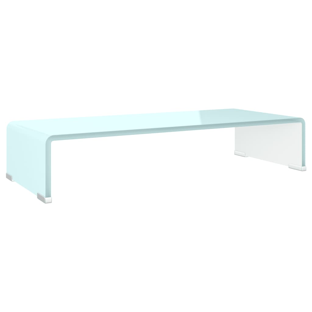 Meuble TV/Support pour moniteur 60x25x11 cm verre vert - XIOS