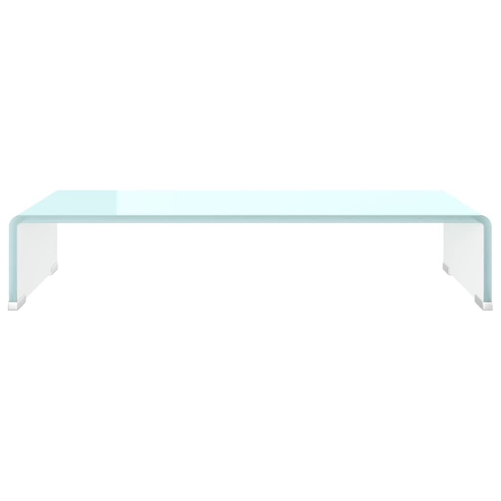 Meuble TV/Support pour moniteur 60x25x11 cm verre vert - XIOS