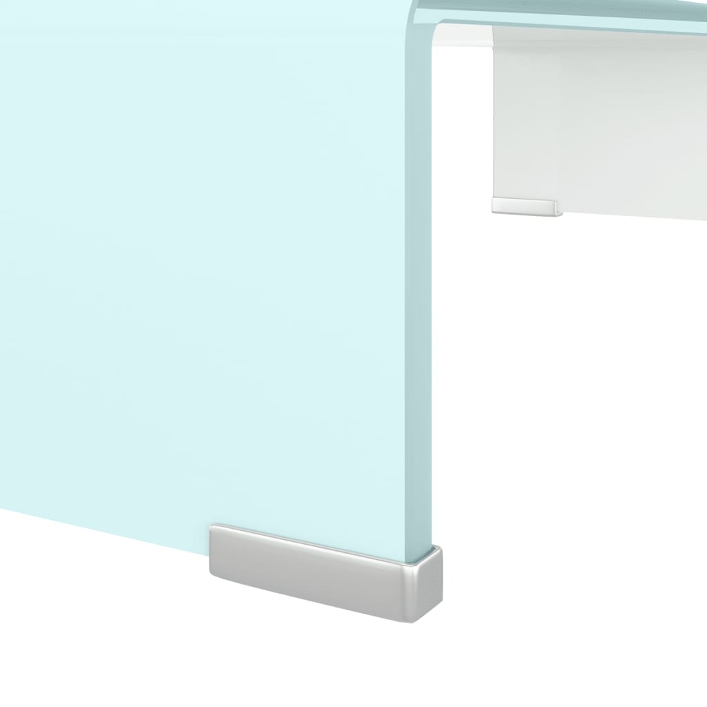 Meuble TV/Support pour moniteur 60x25x11 cm verre vert - XIOS