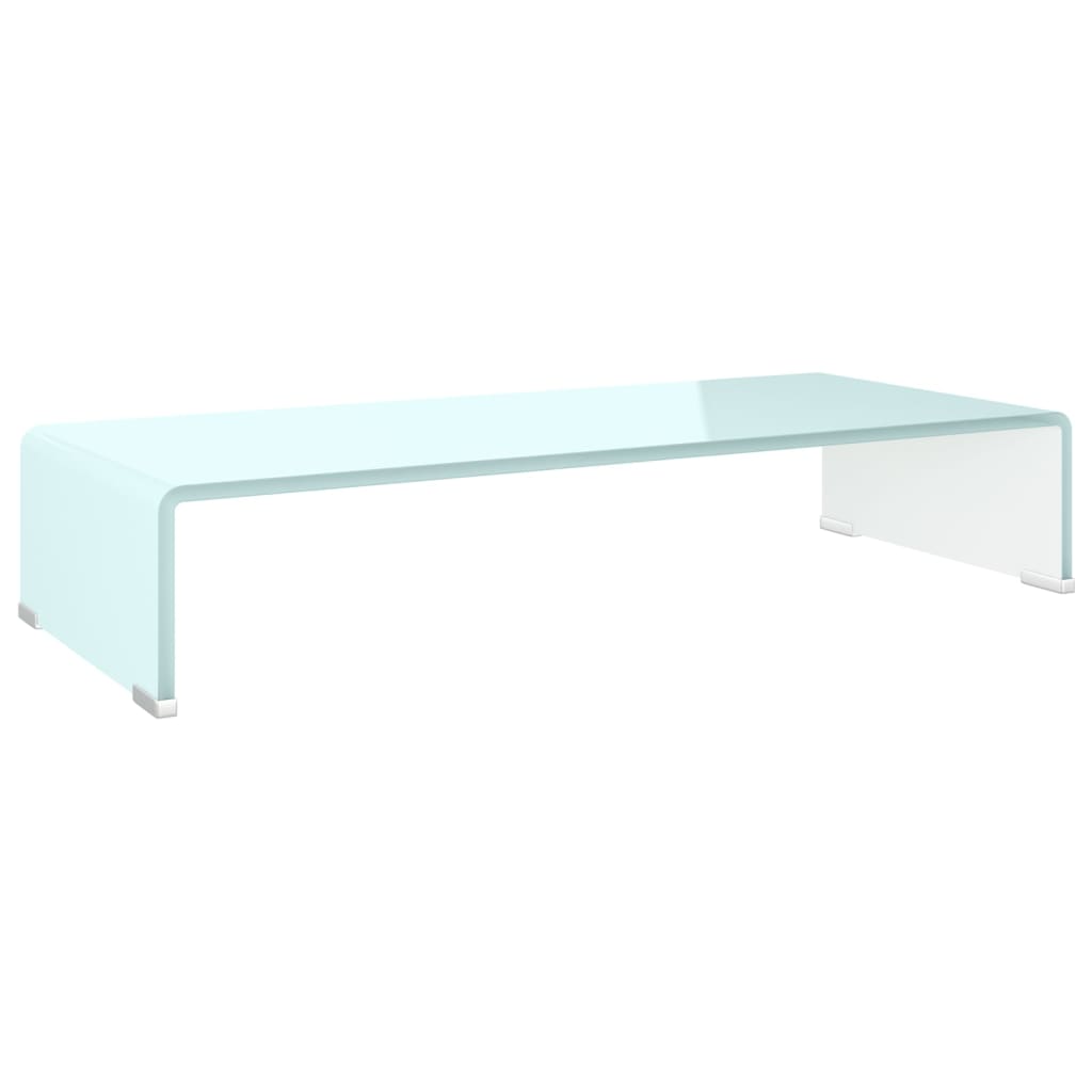 Meuble TV/Support pour moniteur 70x30x13 cm verre vert - XIOS