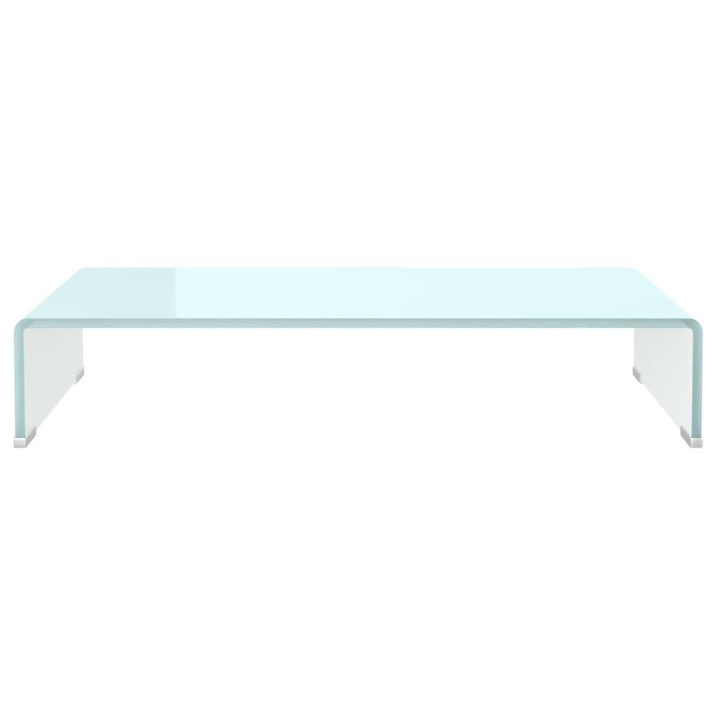 Meuble TV/Support pour moniteur 70x30x13 cm verre vert - XIOS