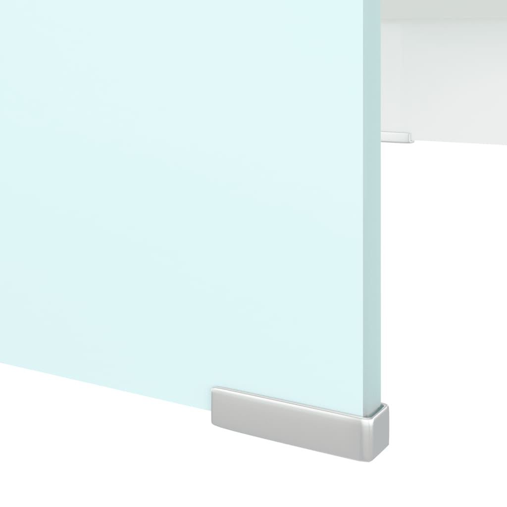 Meuble TV/Support pour moniteur 70x30x13 cm verre vert - XIOS