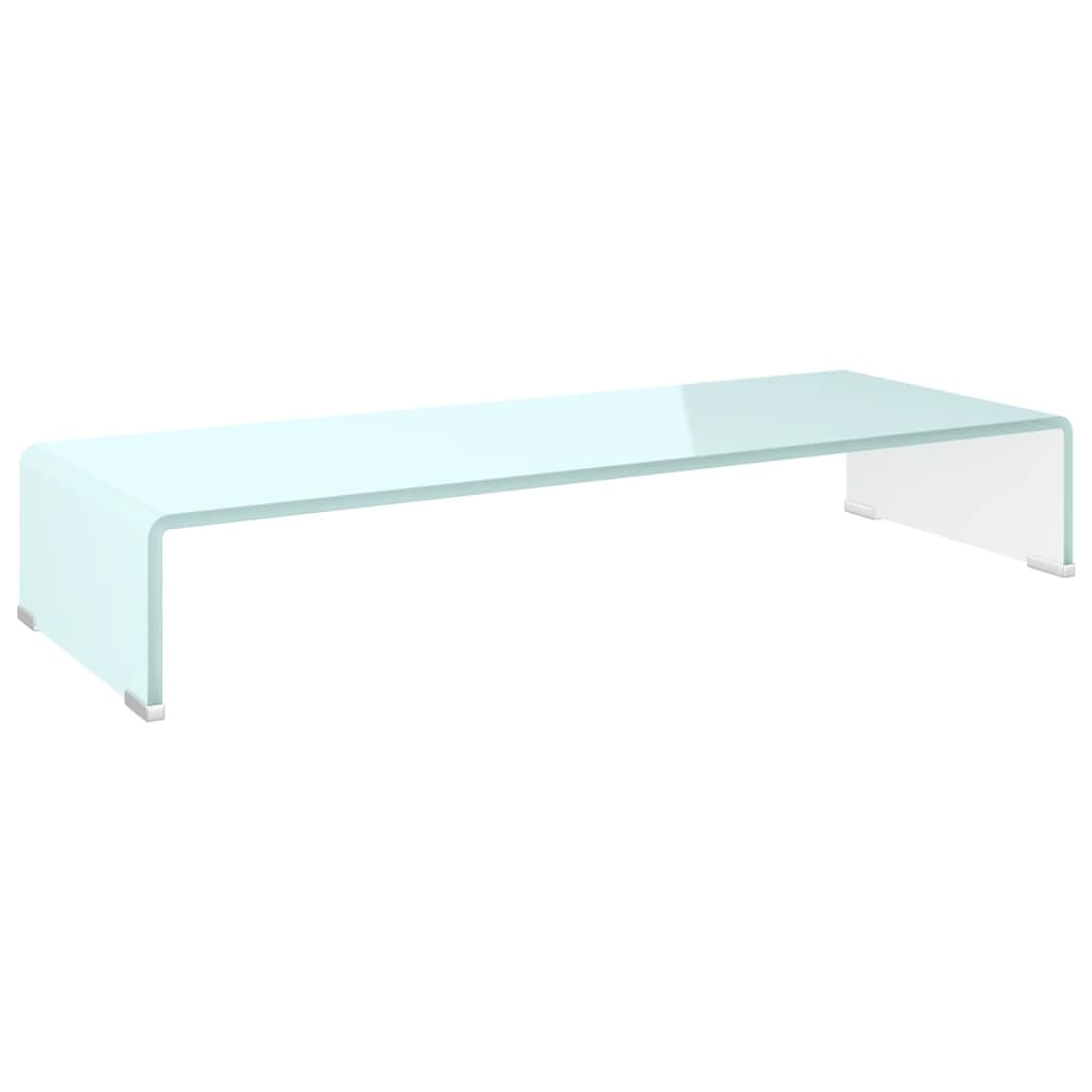 Meuble TV/Support pour moniteur 80x30x13 cm verre vert - XIOS