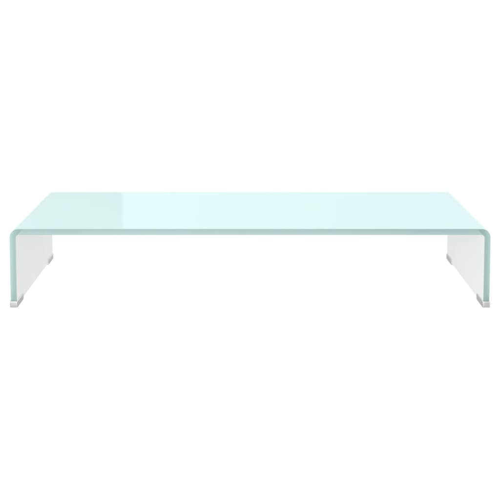 Meuble TV/Support pour moniteur 80x30x13 cm verre vert - XIOS