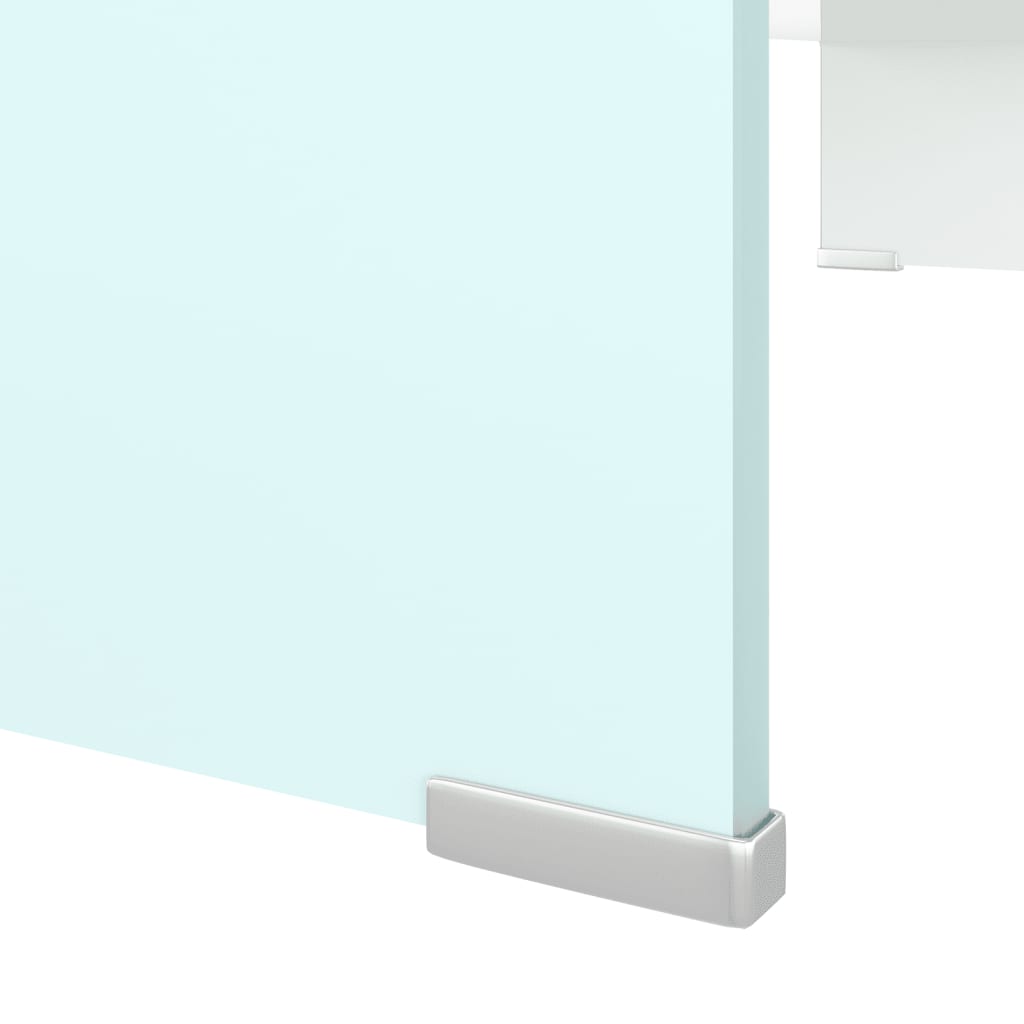 Meuble TV/Support pour moniteur 80x30x13 cm verre vert - XIOS