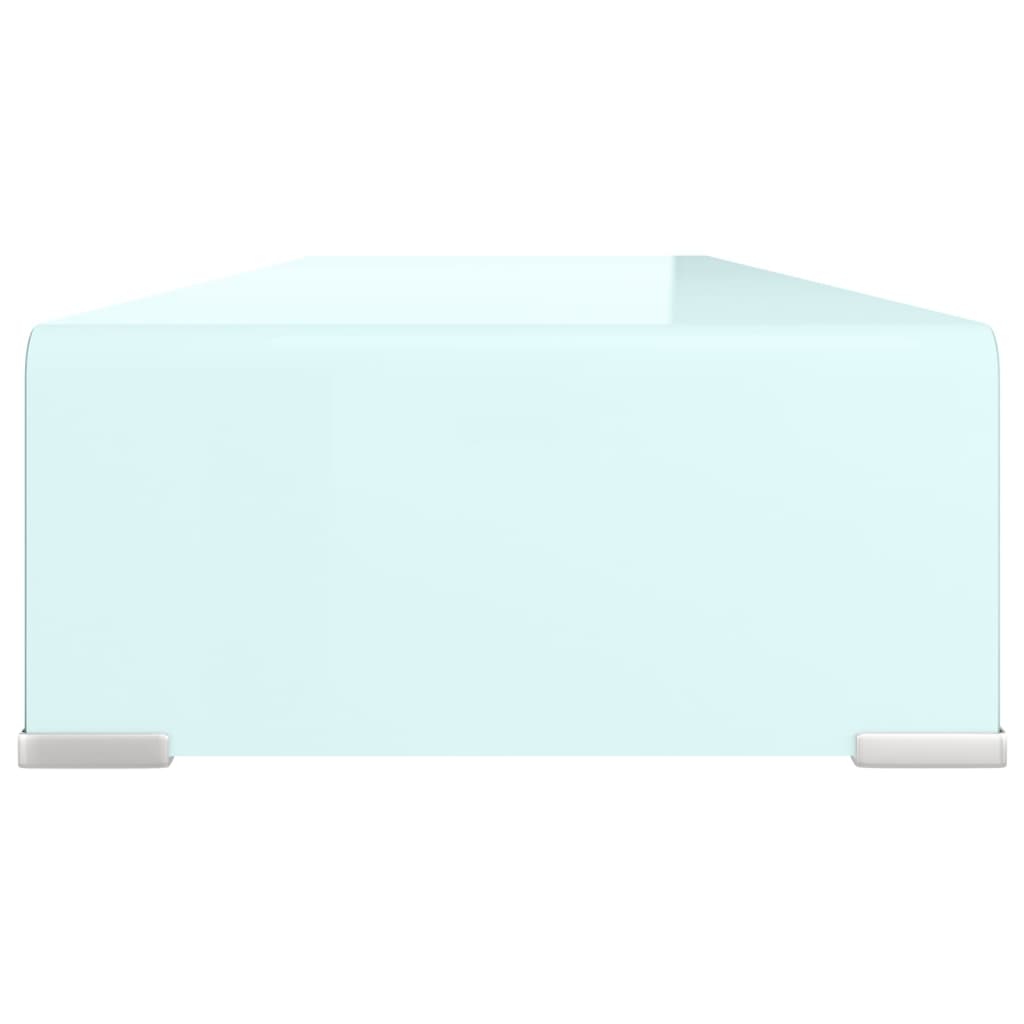 Meuble TV/Support pour moniteur 90x30x13 cm verre vert - XIOS