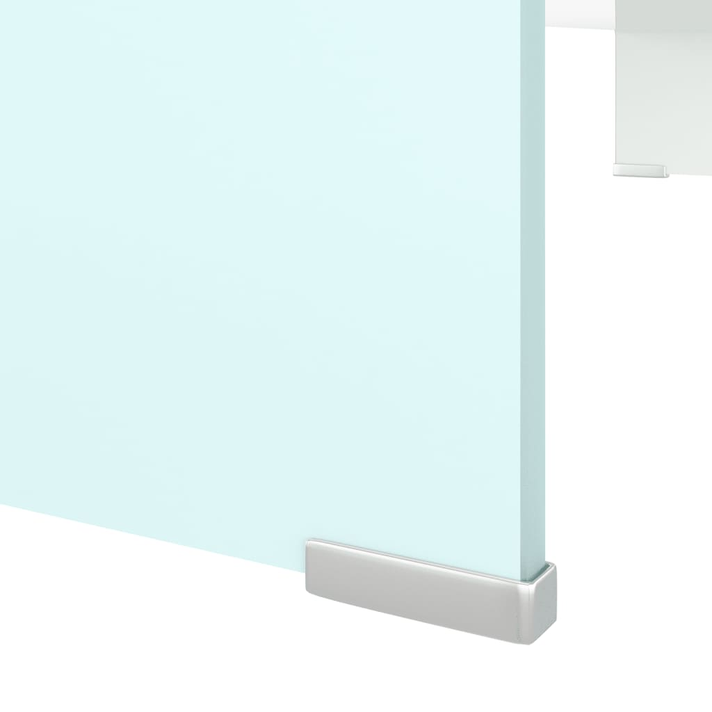 Meuble TV/Support pour moniteur 90x30x13 cm verre vert - XIOS
