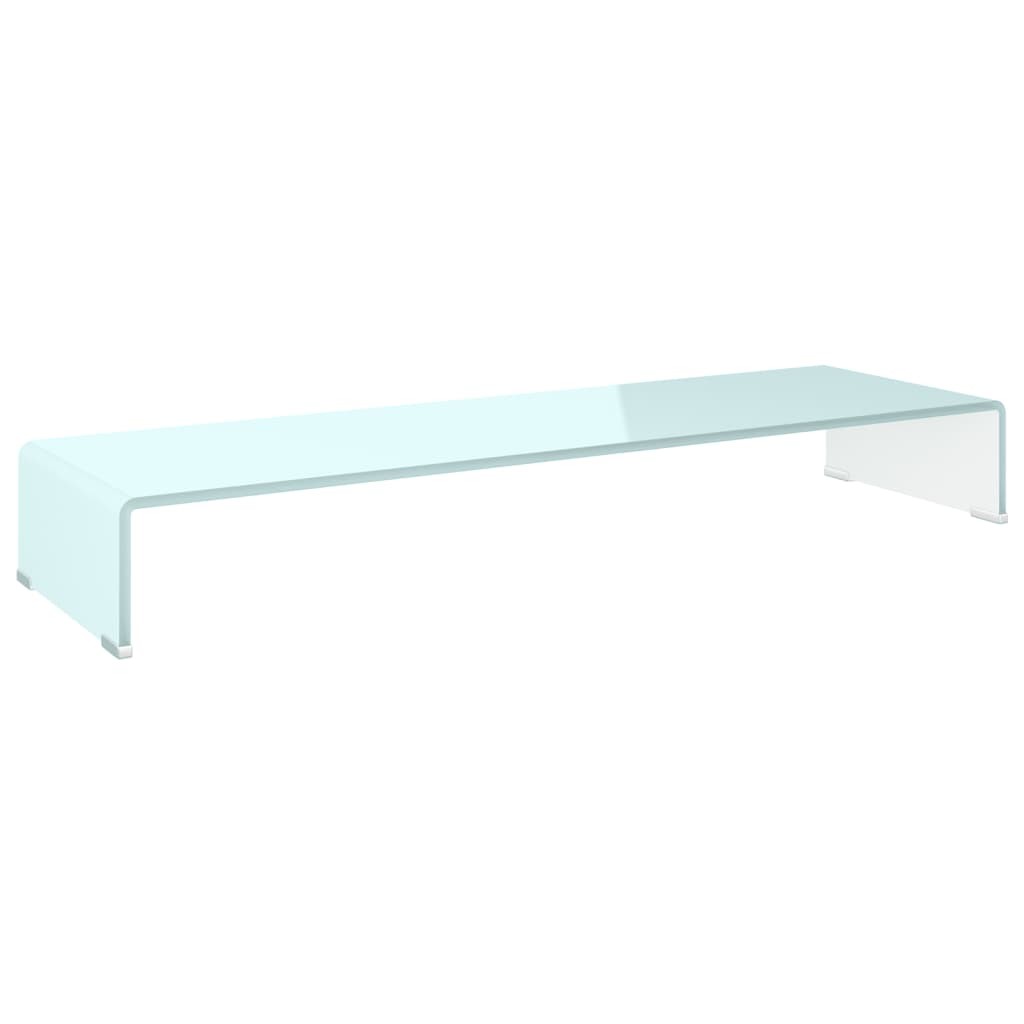 Meuble TV/Support pour moniteur 100x30x13 cm verre vert - XIOS