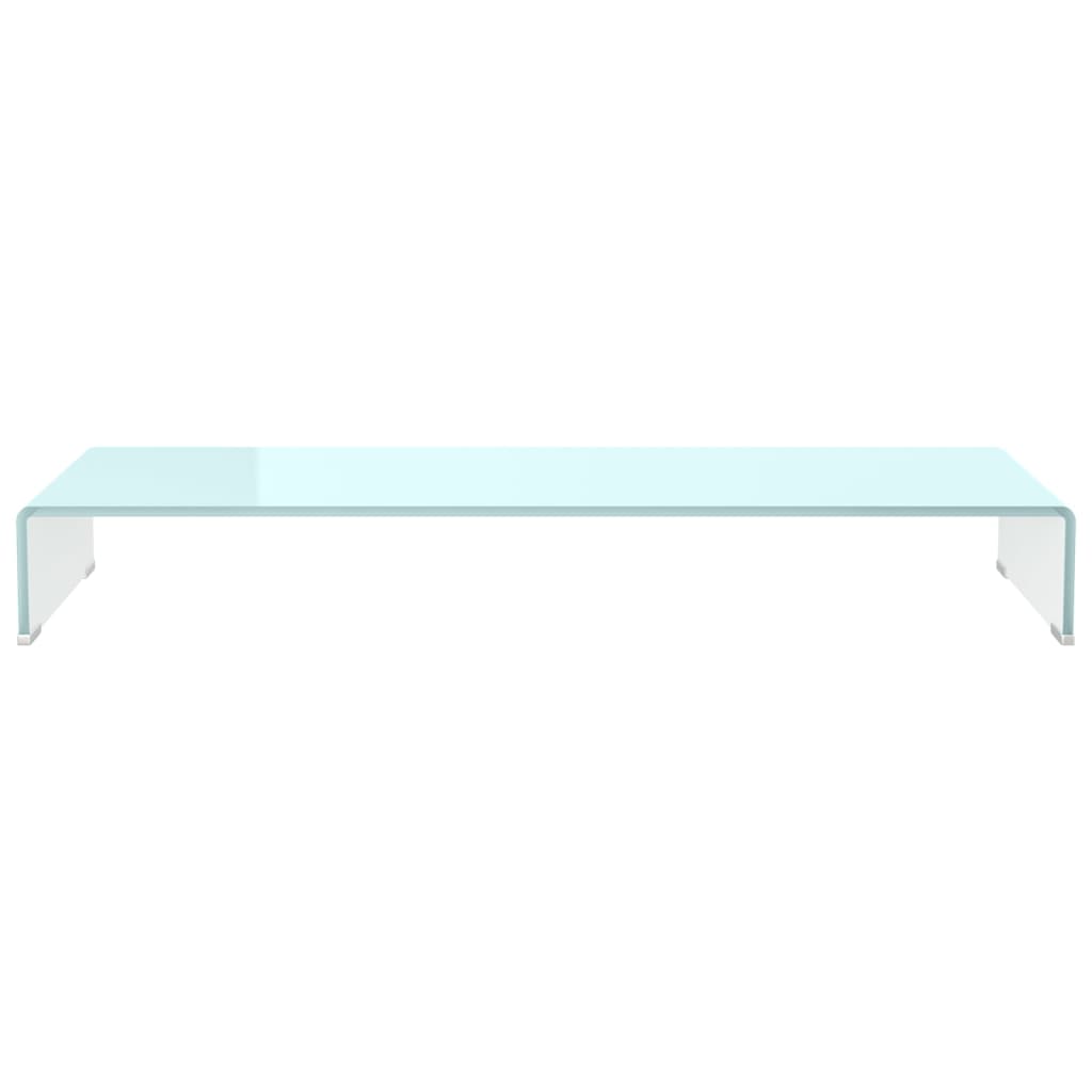 Meuble TV/Support pour moniteur 100x30x13 cm verre vert - XIOS