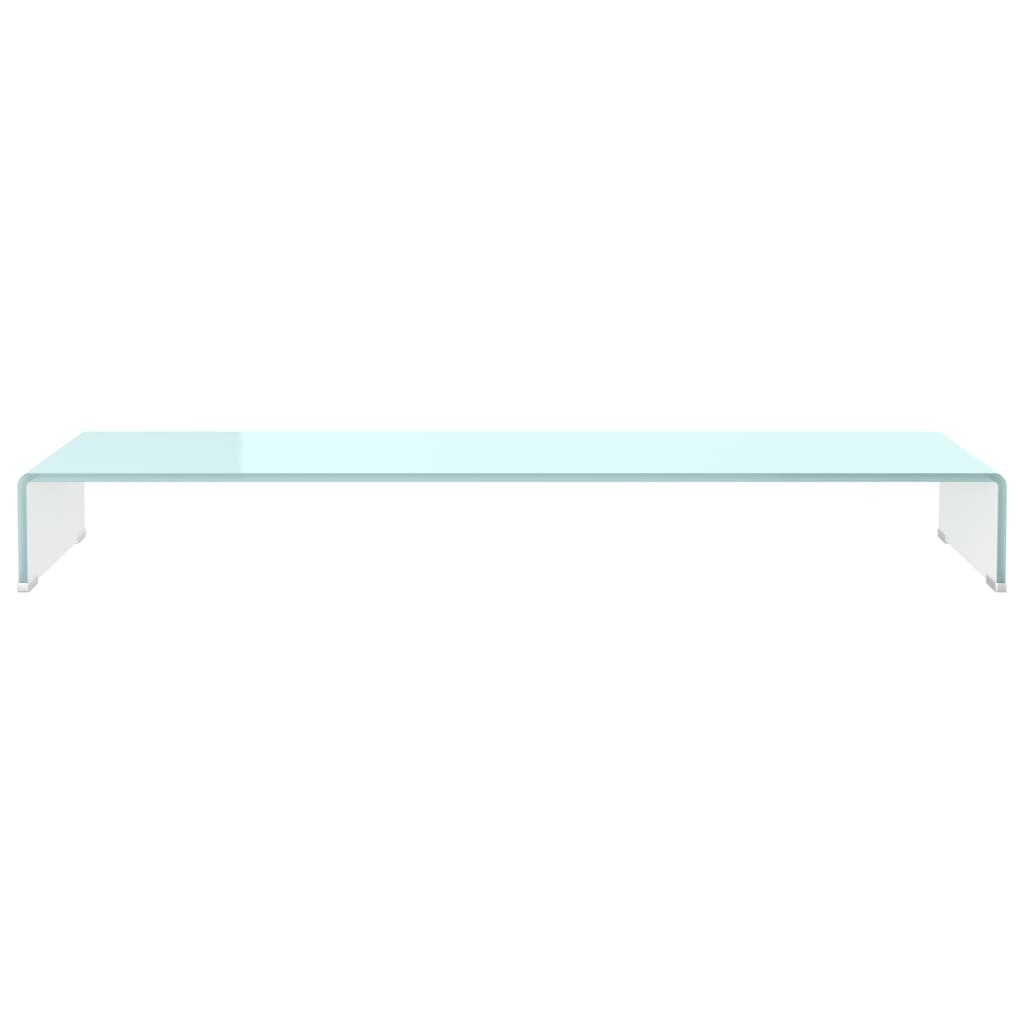 Meuble TV/Support pour moniteur 110x30x13 cm verre vert - XIOS