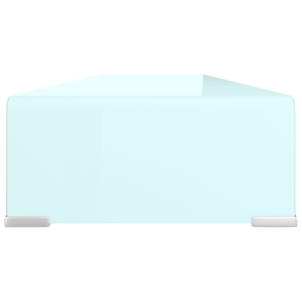 Meuble TV/Support pour moniteur 110x30x13 cm verre vert - XIOS
