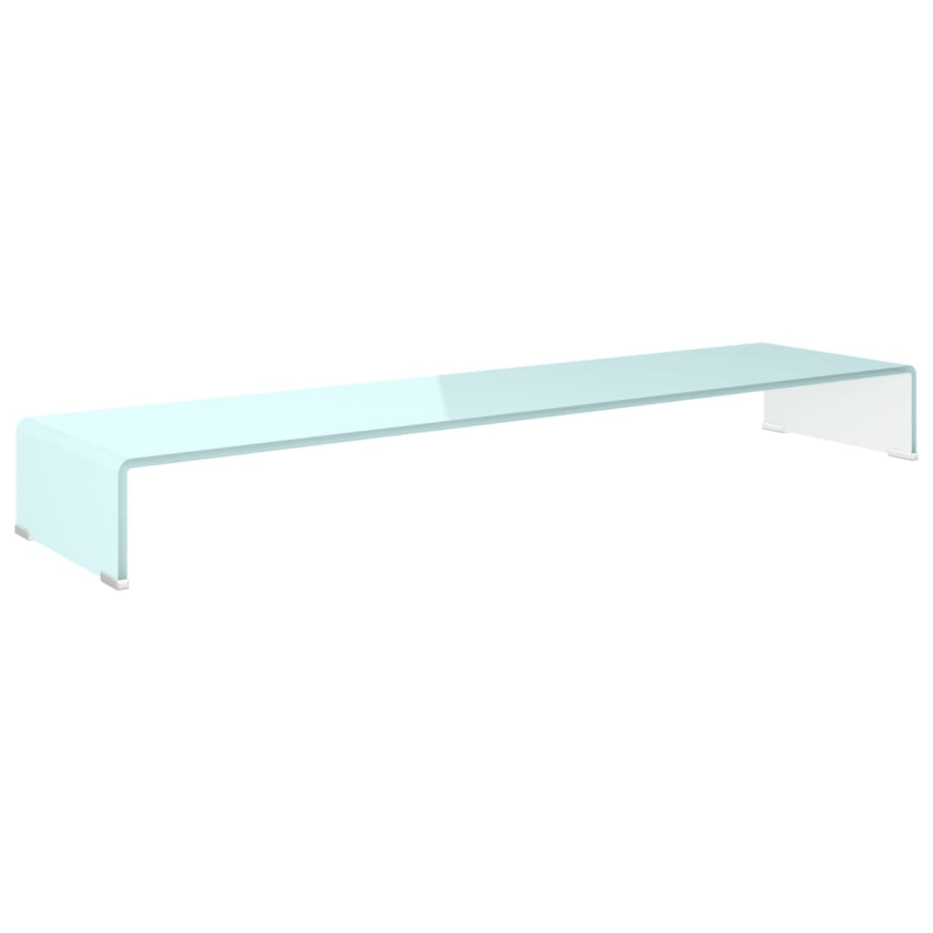 Meuble TV/Support pour moniteur 120x30x13 cm verre vert - XIOS