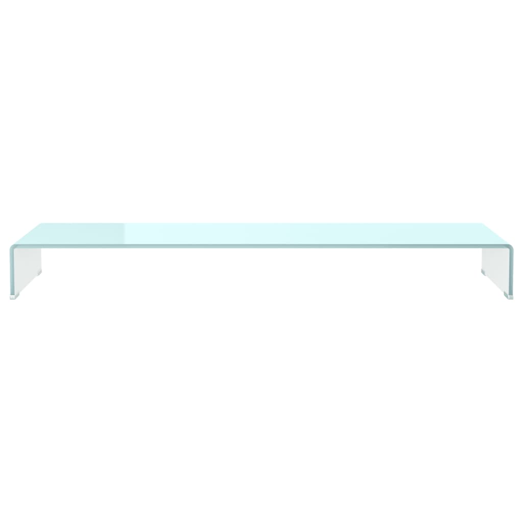 Meuble TV/Support pour moniteur 120x30x13 cm verre vert - XIOS