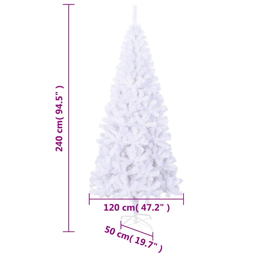 Sapin de Noël artificiel L 240 cm Blanc - XIOS