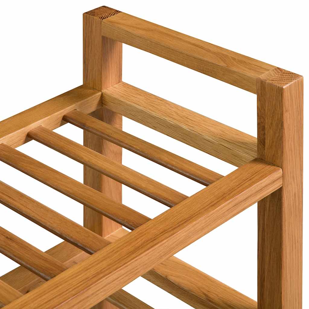 Étagère à chaussures avec 3 étagères 100x27x60 cm Chêne massif - XIOS
