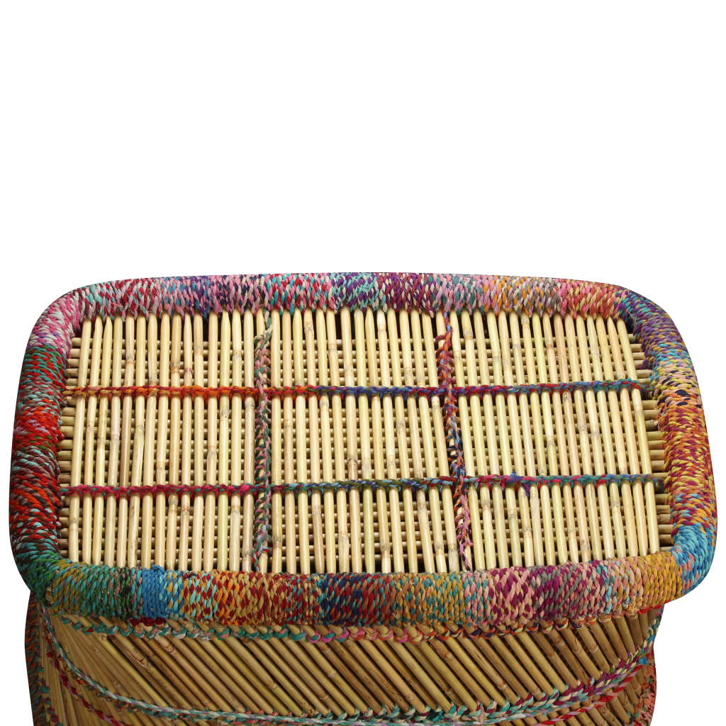 Table basse Bambou avec Détails Chindi Multicolore - XIOS