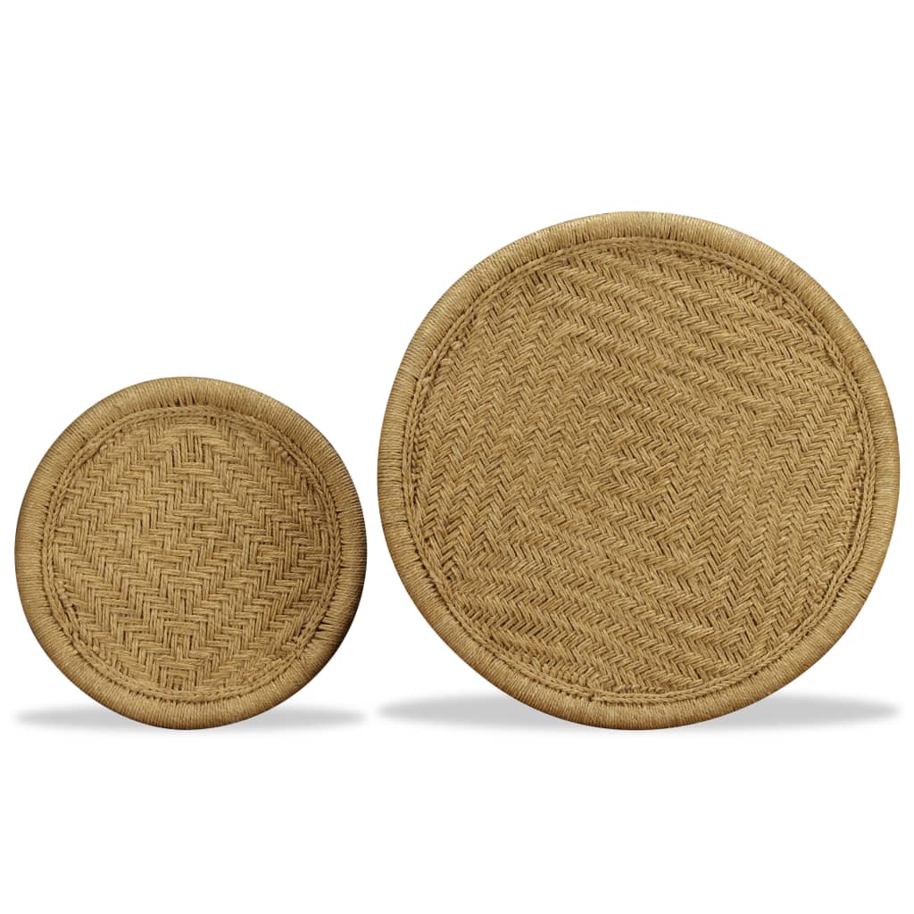 Table basse 2 pcs jute naturelle - XIOS