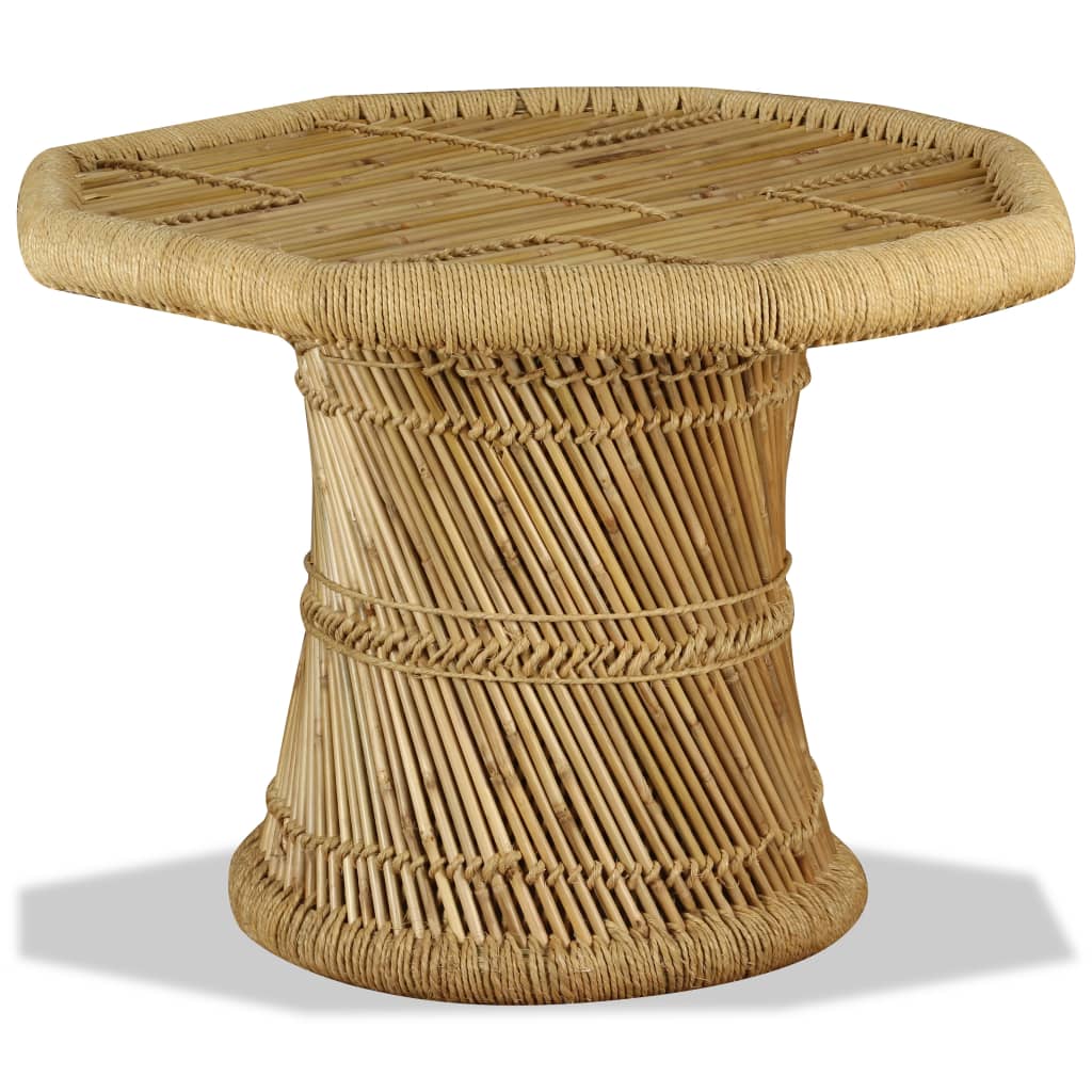 Table basse bambou octogonale 60 x 60 x 45 cm - XIOS