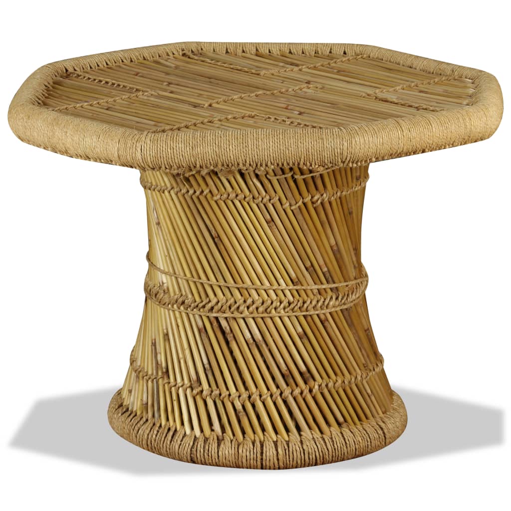 Table basse bambou octogonale 60 x 60 x 45 cm - XIOS