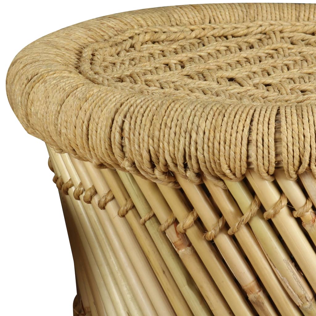 Tabourets lot de 2 Bambou et jute - XIOS