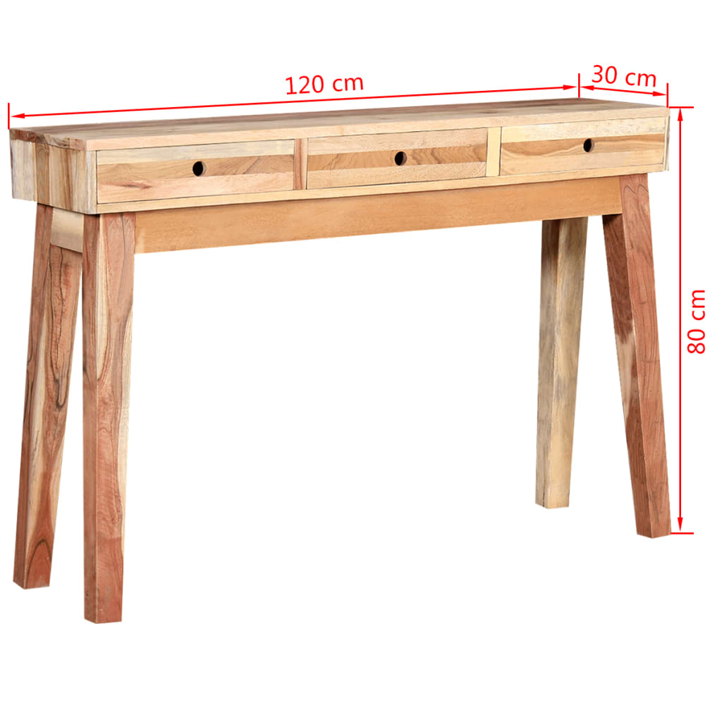Table console Bois de récupération massif