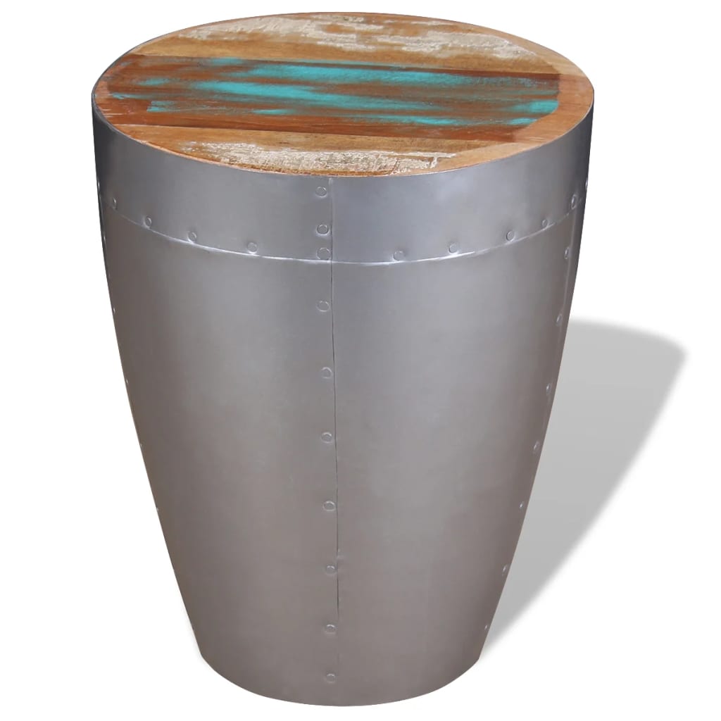 Tabouret aviateur Bois de récupération massif - XIOS