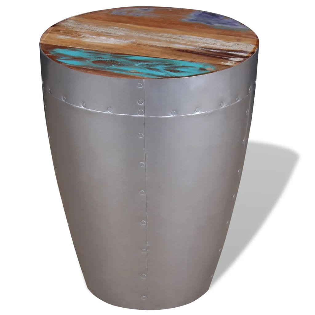 Tabouret aviateur Bois de récupération massif - XIOS